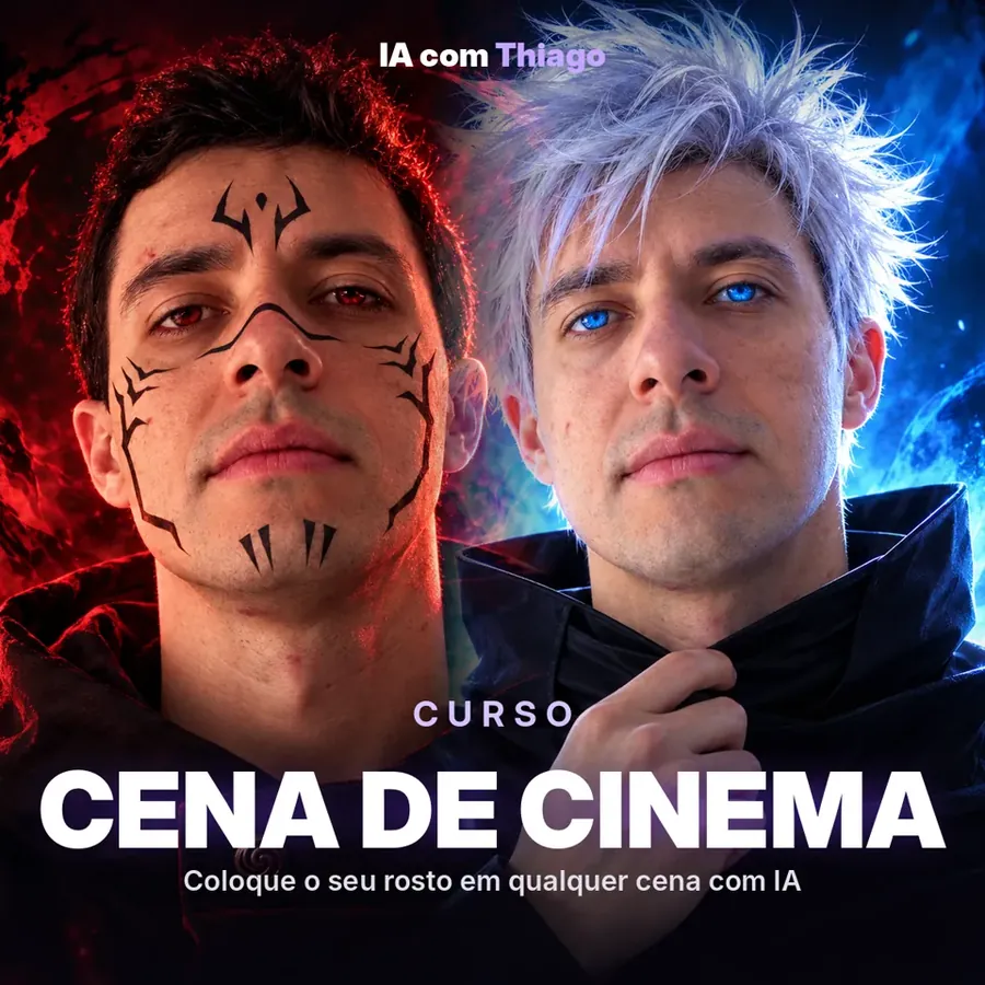 Capa do curso Cena de Cinema com Thiago em dois personagens